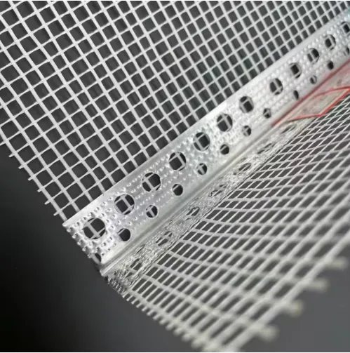 High-Impact Aluminum Corner Bead with Alkali-Resistant Fiberglass Mesh Eco-Friendly for Wall Protection and Plastering