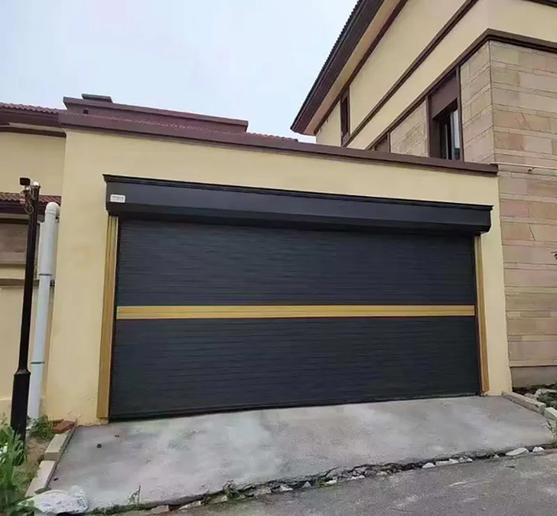 Exclusive Custom Pattern Color Aluminum Motorized Anti-theft Wind-resistant Roller Shutter Garage Door Aluminum alloy original color