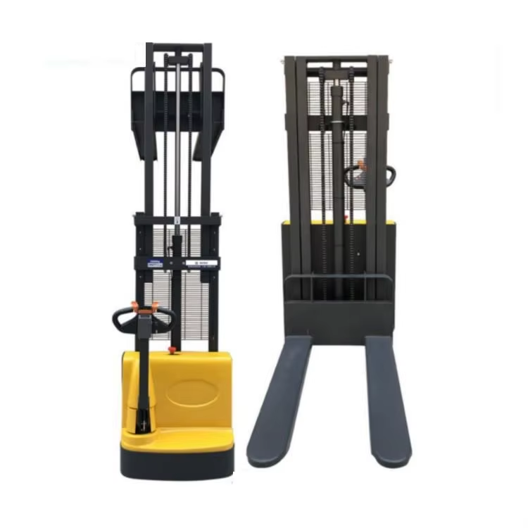Popular Electric Pallet Stacker 1500KG Forklift Load Capacity 2ton 4.5M Portable Discharge Battery Forklift Truck