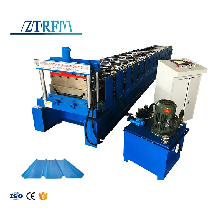 ZTRFM Standing Seam Roof Roll Forming Machine Standing Seam Metal Roofing Machine 0-20m/min+15kw