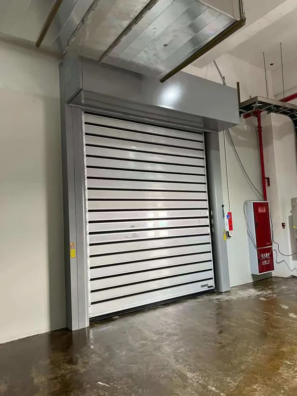 Industrial Automatic Spiral Aluminum Metal Insulated High Speed Fast Acting Vertical Overhead Rapid Rise Roll up Warehouse Door Other