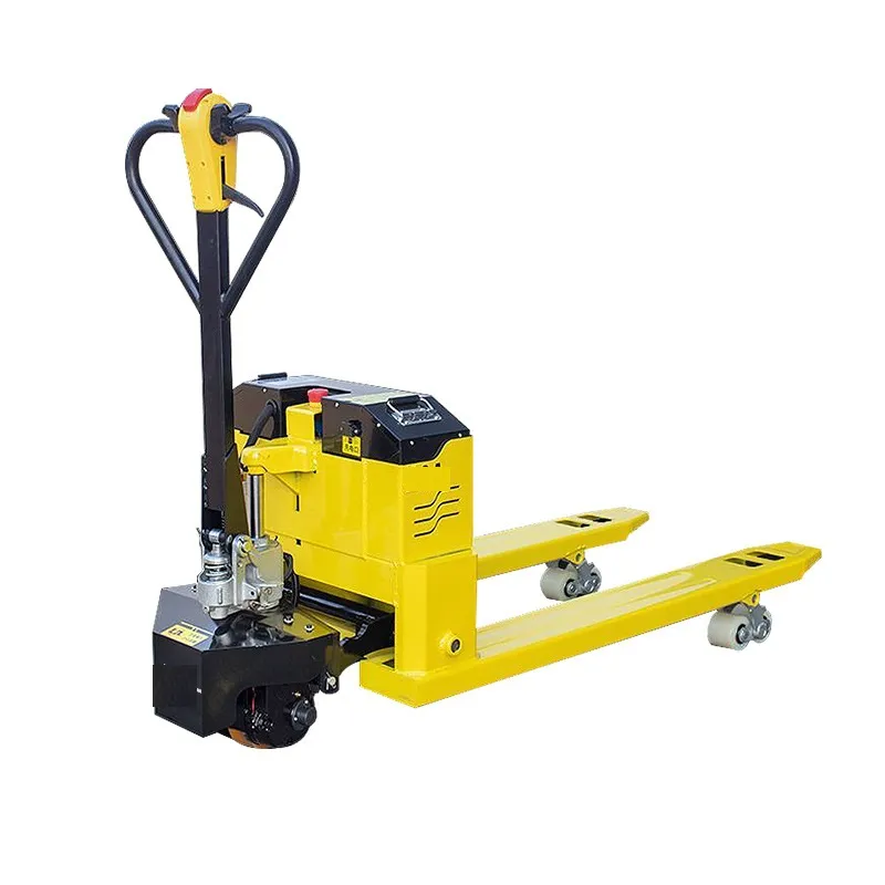 Semi Electric Forklift Reack Truck 1-3 Ton Pallet Truck Electric Pallet Jack with Scale Electric Pallet Jack Price yellow+1 Ton+2 000 mm