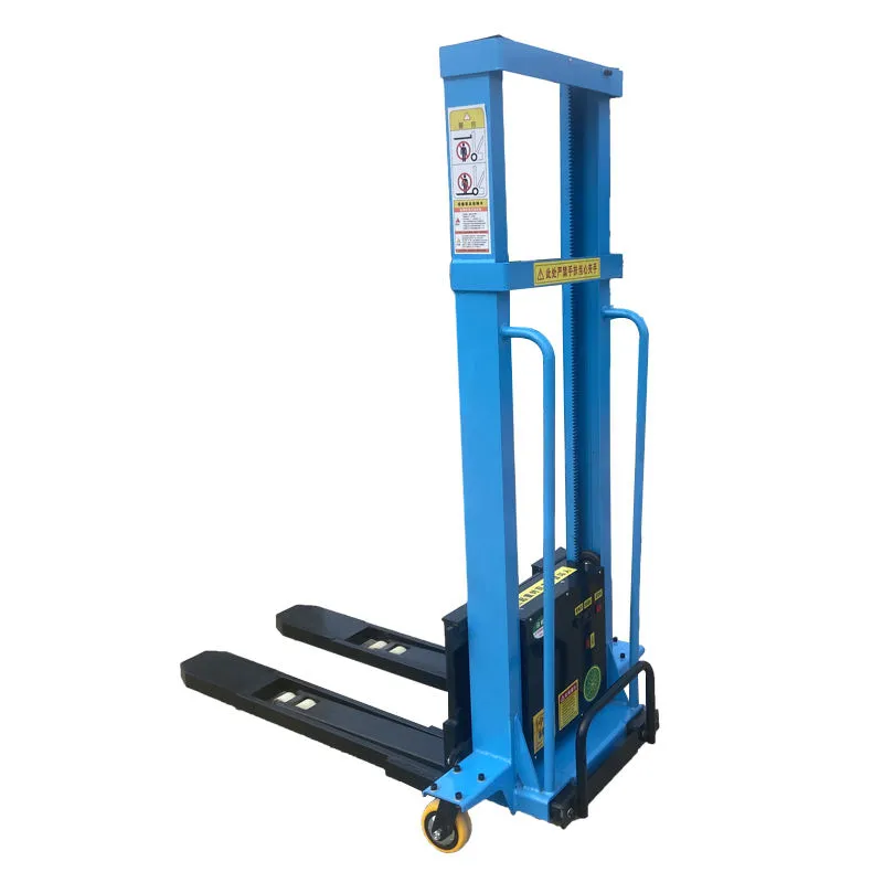 1T 1.6M Electric Forklift Portable Stacker Truck with Auto Lift AC Motor Power Source for Efficient 1 Ton+1 600 mm+Stacker Forklift