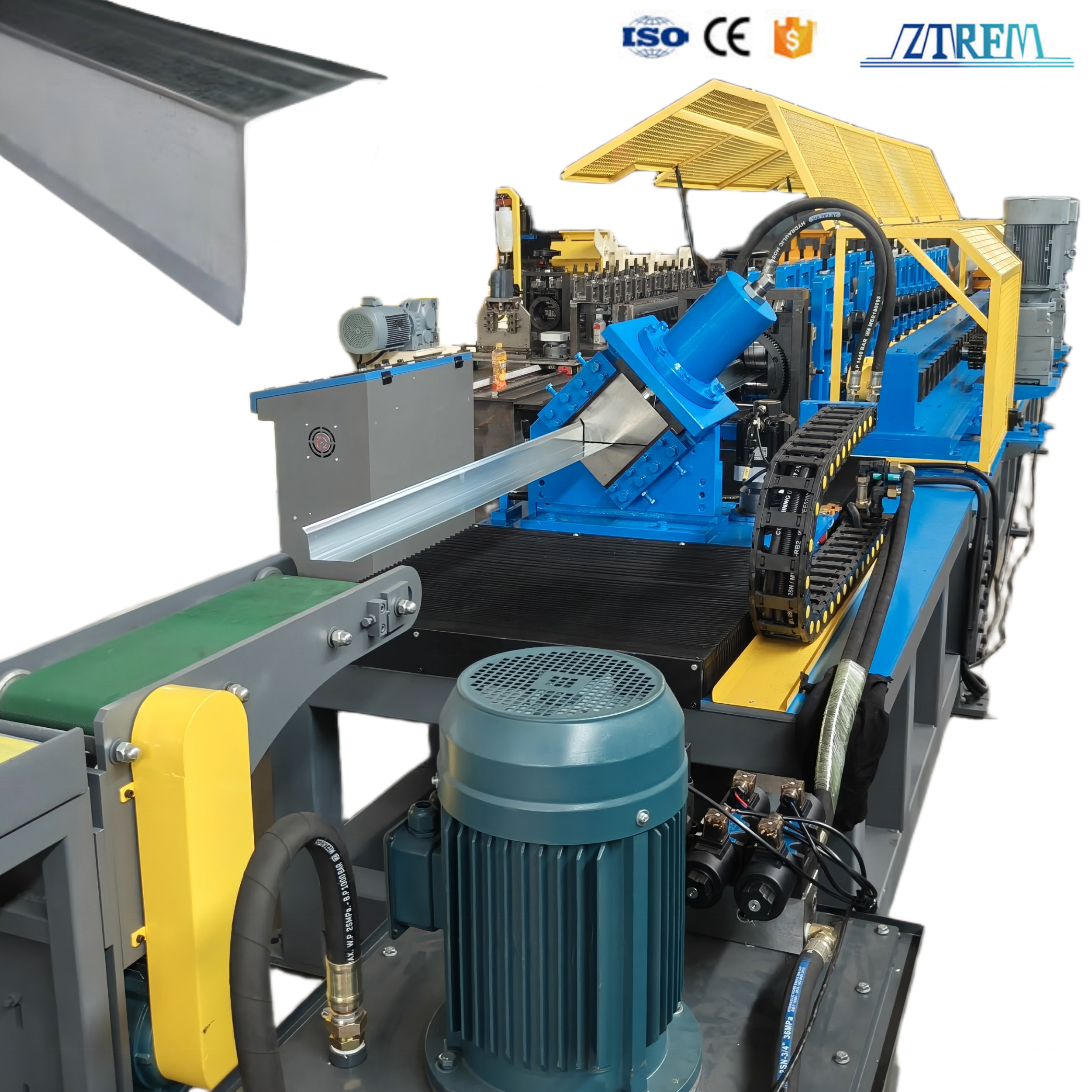 High Speed Roofing Drip Edge Roll Forming Machine Roof Metal Drip Edge Machine