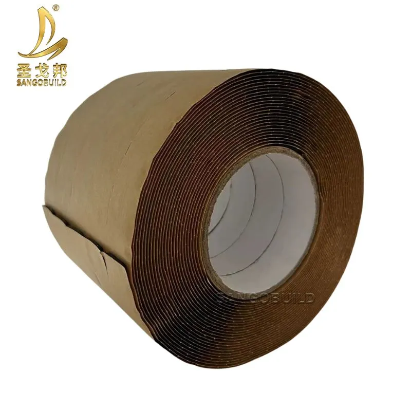 High Temperature Waterproof Membrane Isolation Film Double Faced Adhesive Butyl Tape Rolls Zhejiang, China+More Than 5 Years+Sangobuild+PVDF60120+Butyl Tape
