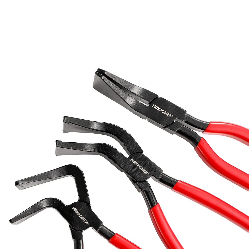 Grade Steel PVC Comfort Grip Handle Bent Pliers Set 45° 90° Serrated Jaw for Cutting Tools for Metal Sheet Work Visit Store for 25/26/27cm+3 1/4 in+Straight Bender
