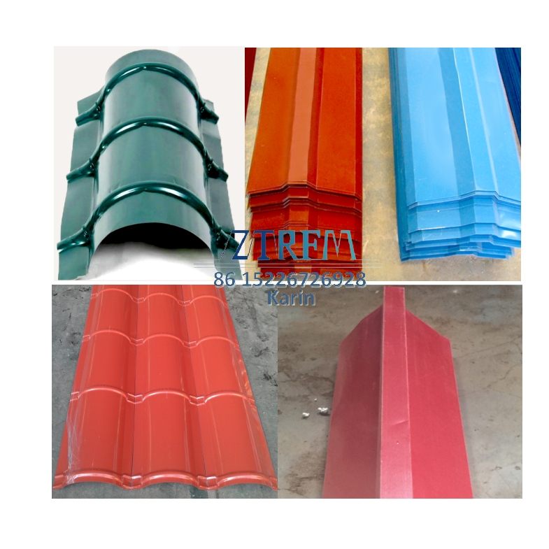 ZTRFM Metal Roof Tile Ridge Cap ridge Top ridge Corner Roll Forming Machine for Buildings