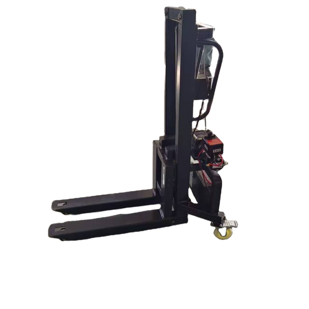 Electric Forklift Wide Pallet Self-Loading Stacker for Sale Small Truck Mounted Electrical 300kg Mini Forklift
