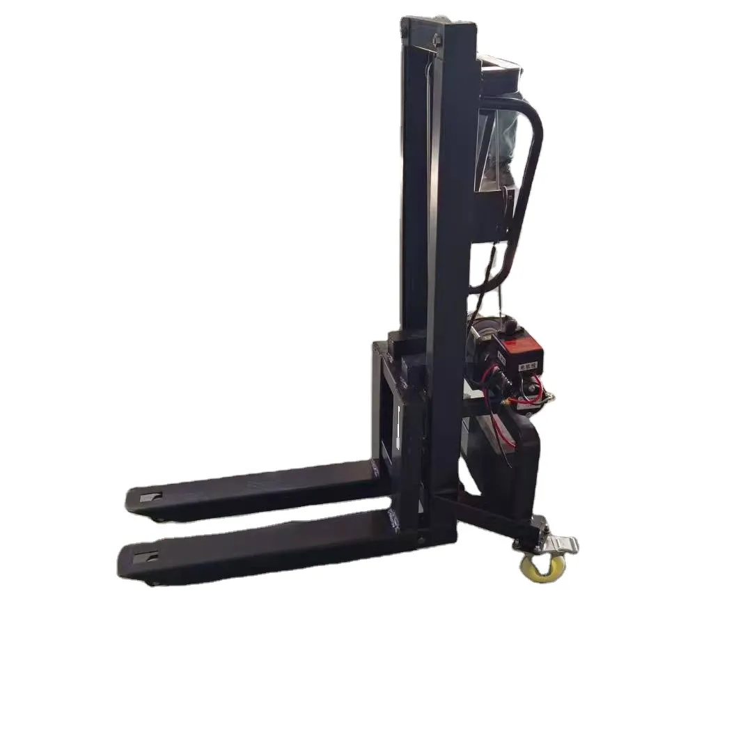 Electric Forklift Wide Pallet Self-Loading Stacker for Sale Small Truck Mounted Electrical 300kg Mini Forklift 300kg+1 500 mm+CTY-03