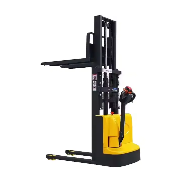 Wholesale 1500KG 2000KG 4500MM 3000MM Electric Hydraulic Load Stacker Full-Powered Off-Road Walkie Lift Folk Lifter 0.5 Ton+Stacker Forklift+1 500 mm