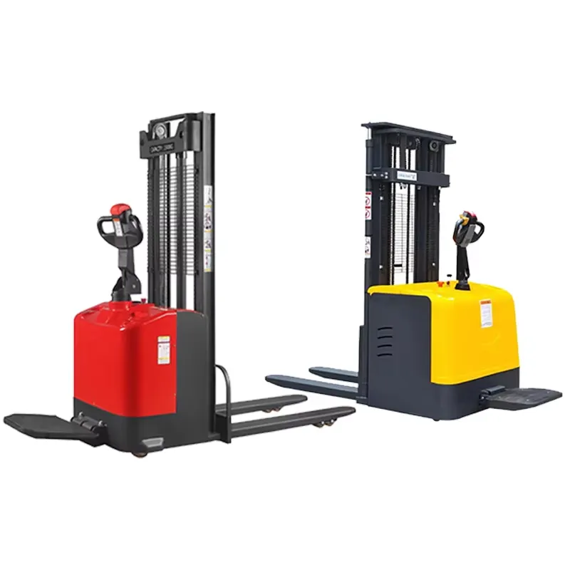 400kg 800kg 1000kg Counterbalance Rough Standing Full-electric Stacker Outdoor Electric Stacker Pallet Lifter Forklif 3000mm+JT-3+0.5 Ton