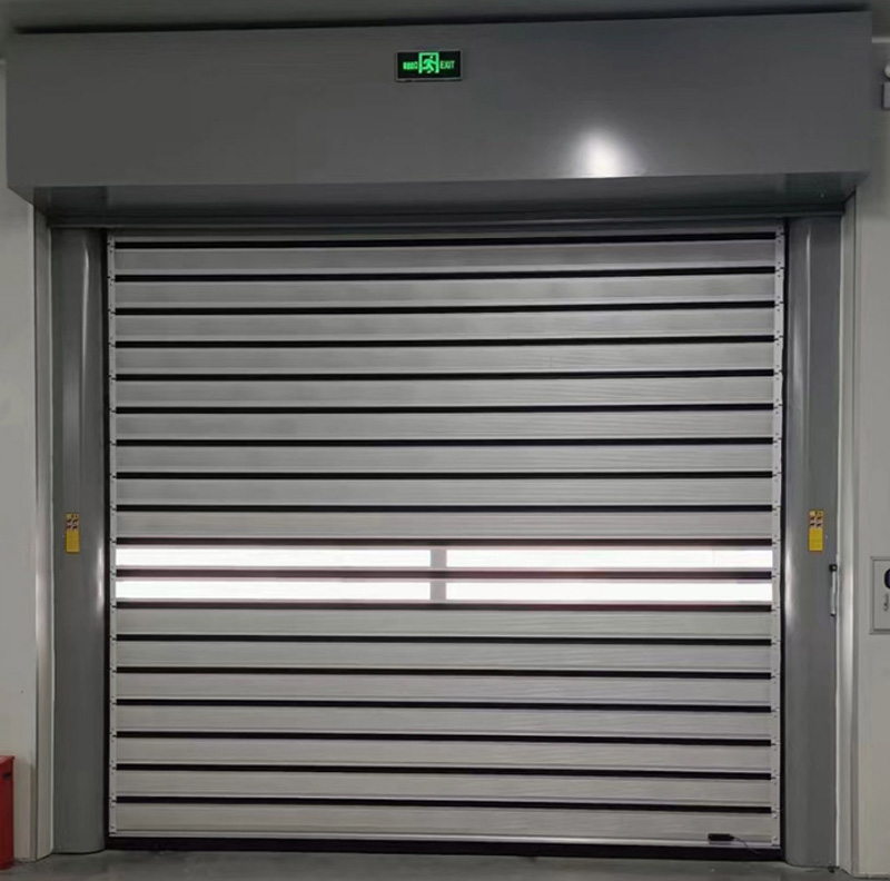 Contemporary Industrial High-Speed Spiral Aluminum Alloy Fast Parking Garage Steel Finished Surface for Industrial Door