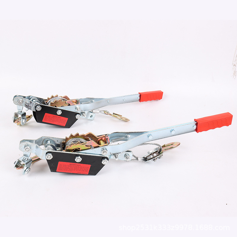 1ton 2ton Ratchet Wire Rope Hand Power Puller Wire Tension Tool Cable Ratchet Puller Rope Tightener Wire Grip