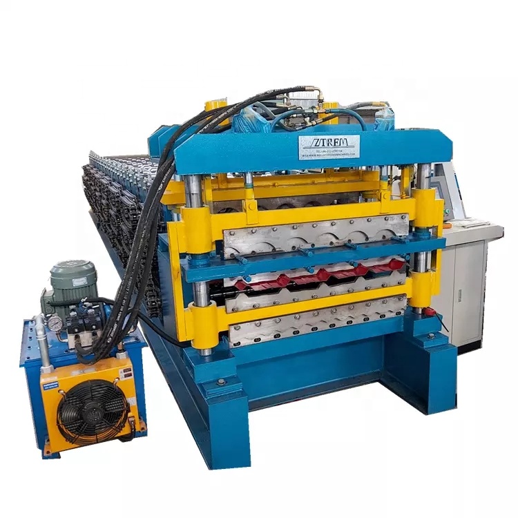 Double Layer Automatic Roofing Sheet Machine Trapezoidal Corrugated Tile Sheet Making Machine