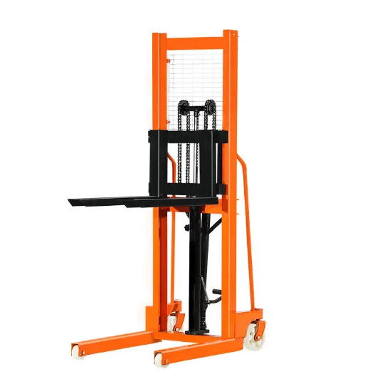 Hand Pallet Lifts Forklift 1ton 2 Ton 2.5ton 3ton Manual Hydraulic Stacker with Adjustable Forks Aluminium Manual Stacker 0.5 Ton+900 mm+200-580MM/240-680MM/300-770MM+2100MM