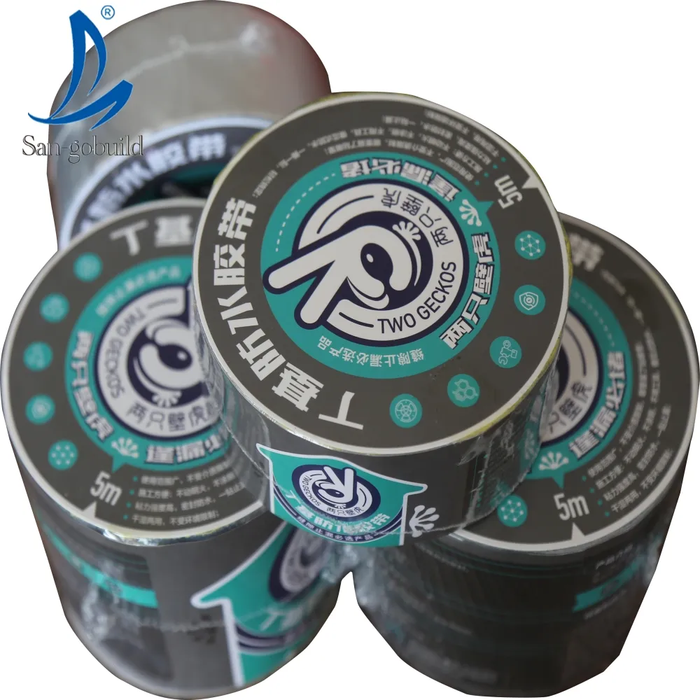 Waterproof Strong Repair Sealant Butyl Sealant Tape, Red Aluminum Foil Butyl Tape for Roofing Wall Crack Zhejiang, China+More Than 5 Years+Sangobuild+GD003+butyl rubber tape