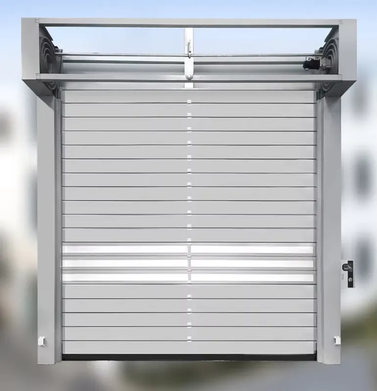 Aluminum Garage Intelligent High Speed Spiral Door with Manual Buttons