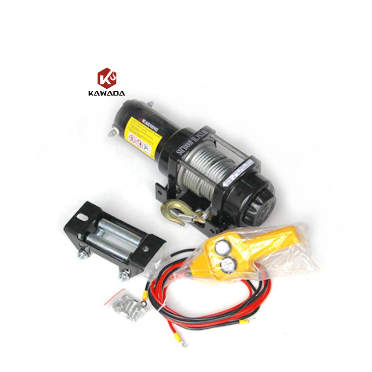 Portable Type AUTO 4500 lb 4500 Lbs 4500lbs 12 V 24 V 48 V Wire Rope Cable Lifting 10 m Small Electric Winch