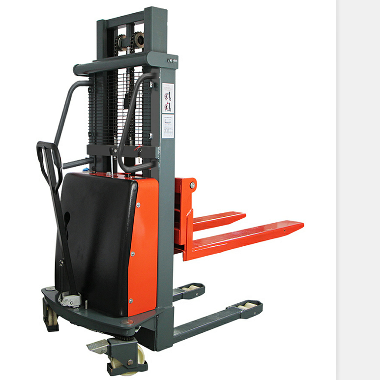 Small Mini Pedal Chariot Elevator Electric Forklift Truck Electric Stacker Trolley Forklift Electric 1000kg 1500kg 2000 kg