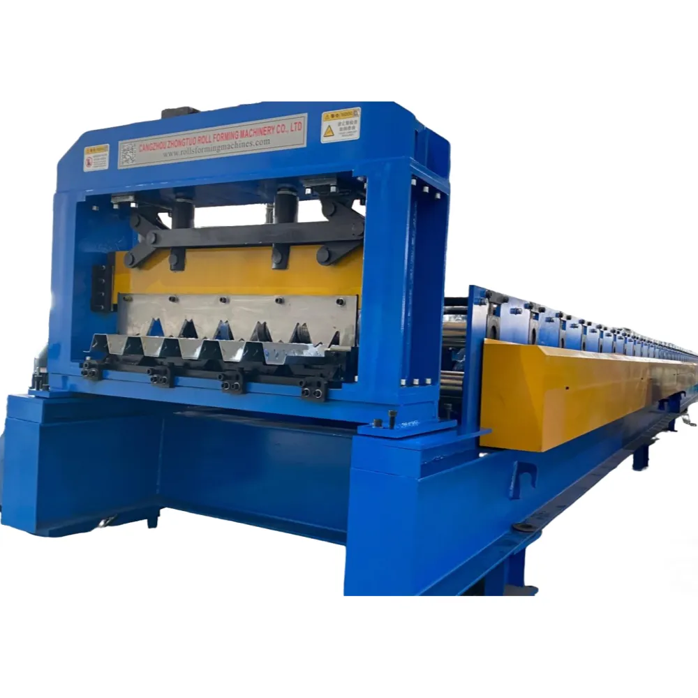 Composite Floor Deck Roll Forming Machine 3" Deep N Deck Roll Former 15 m/min+ZTRFM+37500