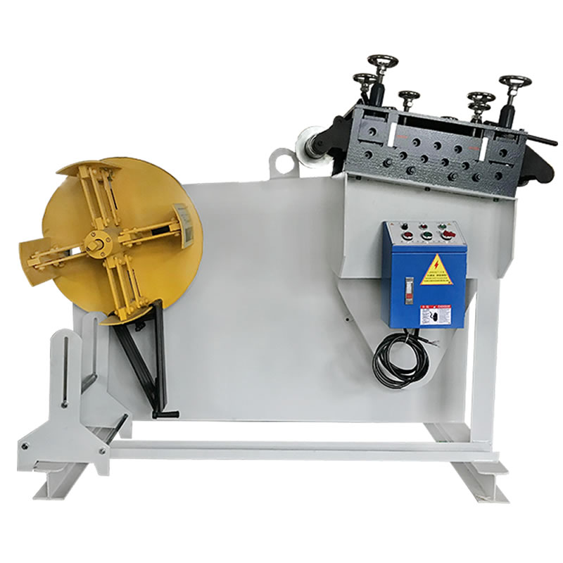 LIHAO Manual Expansion Uncoiler Metal Sheet Straightener Material Decoiler Coil Steel Plate Leveler Stamping Press Machine Long