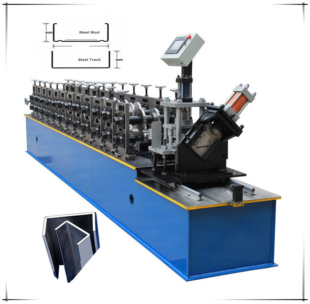 High Efficiency CU Light Steel Frame Machine 50 75 100 CU Keel Roll Forming Machine with Punch