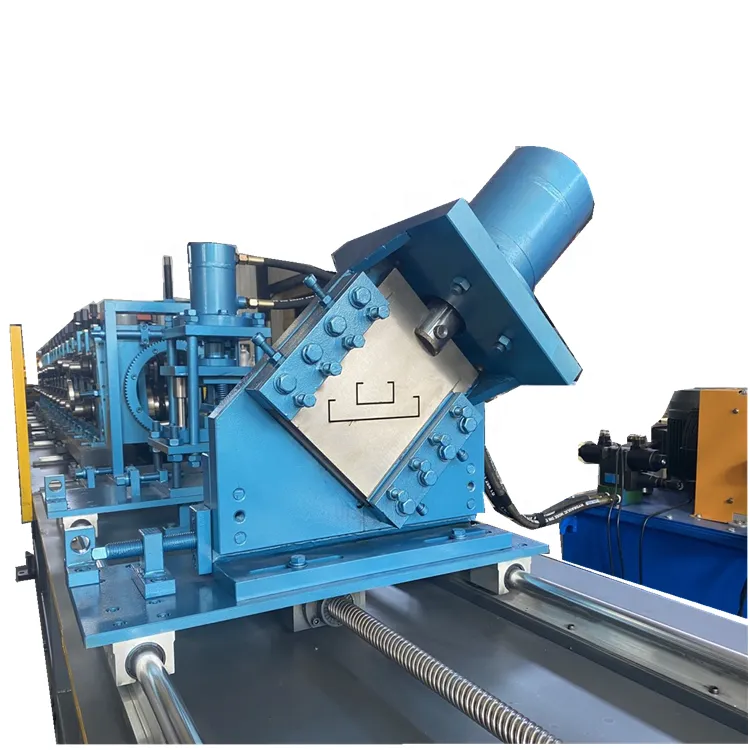 New Carrying Bridging Channel Roll Forming Machine for Stiffening Steel Stud Walls ZT5075100+7.5KW