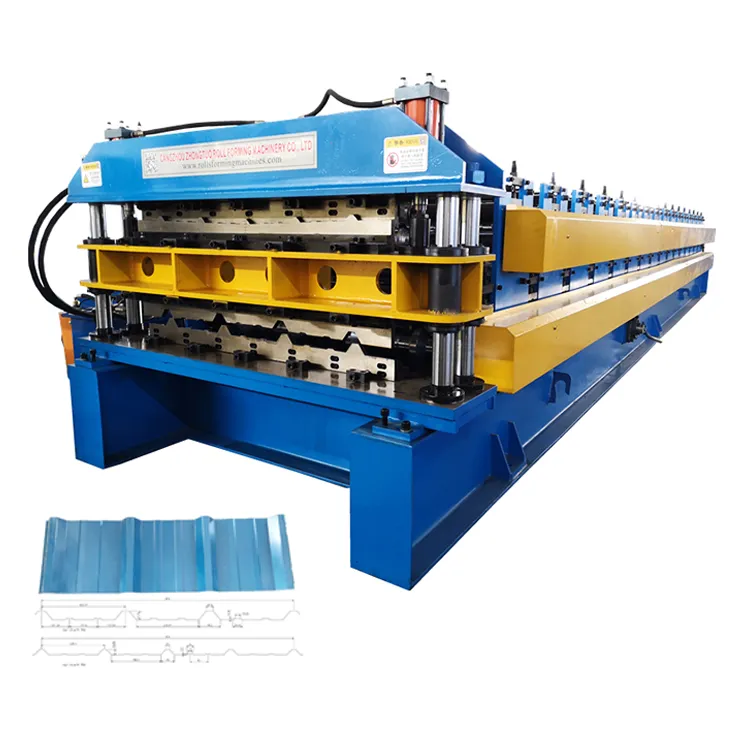 Professional Customizationt Double Layer Forming Machine Double Layer Roof Sheet Roll Forming Machine 25 M/min+5.5 KW