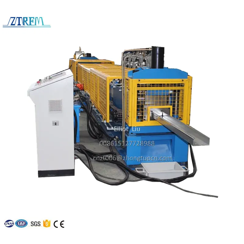 ZTRFM Full Automatic c Purlin Roll Forming Machine Steel Channel Make Machine