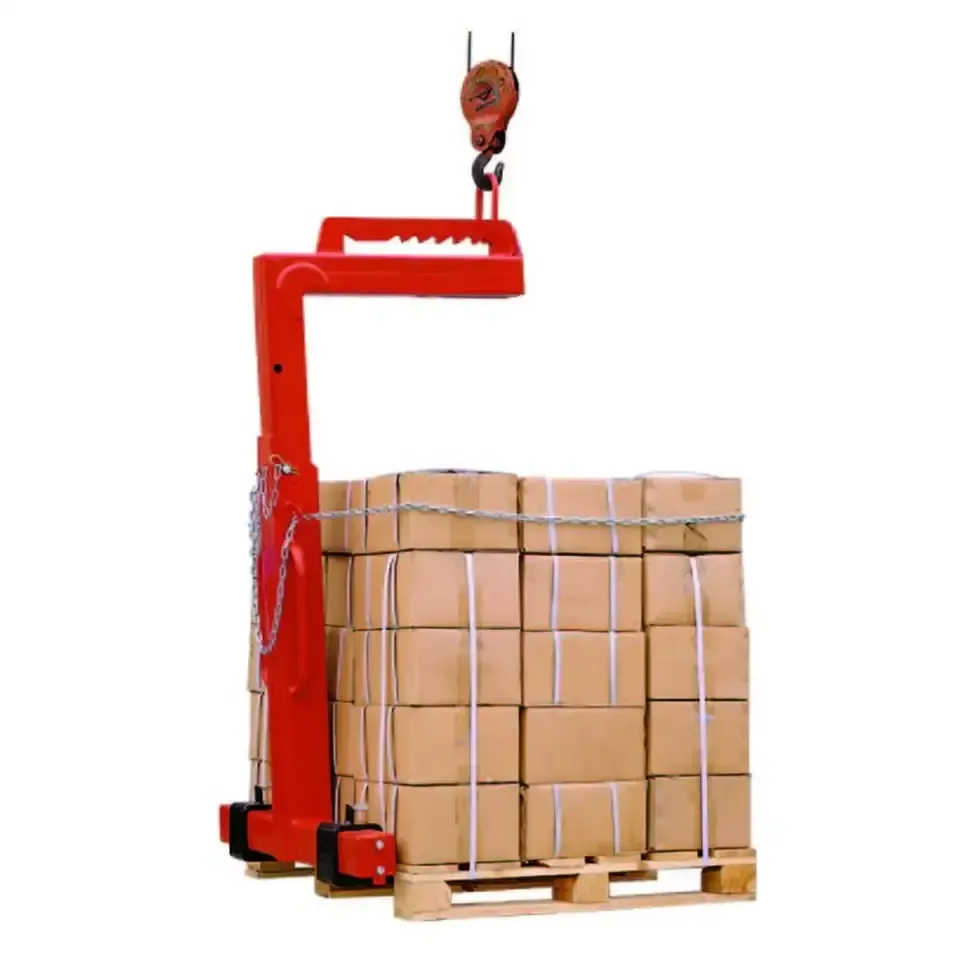 2ton Capacity Lifting Fork for Crane Operations Pallet Lift Crane Balanced Fork Carrier Adjustable Lifting Fork 180+Bearing+China+2 Years+fork crane lifter