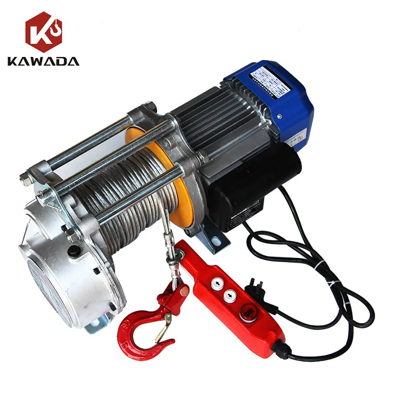 Pa1000 220v Single Phase Mini Small Electric Wire Rope Hoist 1T+3T 3m+12 m