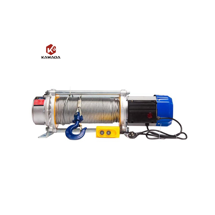 Wireless Control 100% Cooper Motor 300kg 500kg 600kg 1000kg 1ton Cable Pulling Mini Electric Wire Rope Lifting Electric Hoist