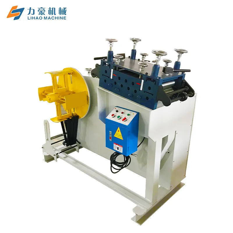 Coil Uncoiler Automatic Sheet Metal Decoiler Straightener Unwinder Machine Manual Sheet Metal Leveling Decoiler Machine GO-200B