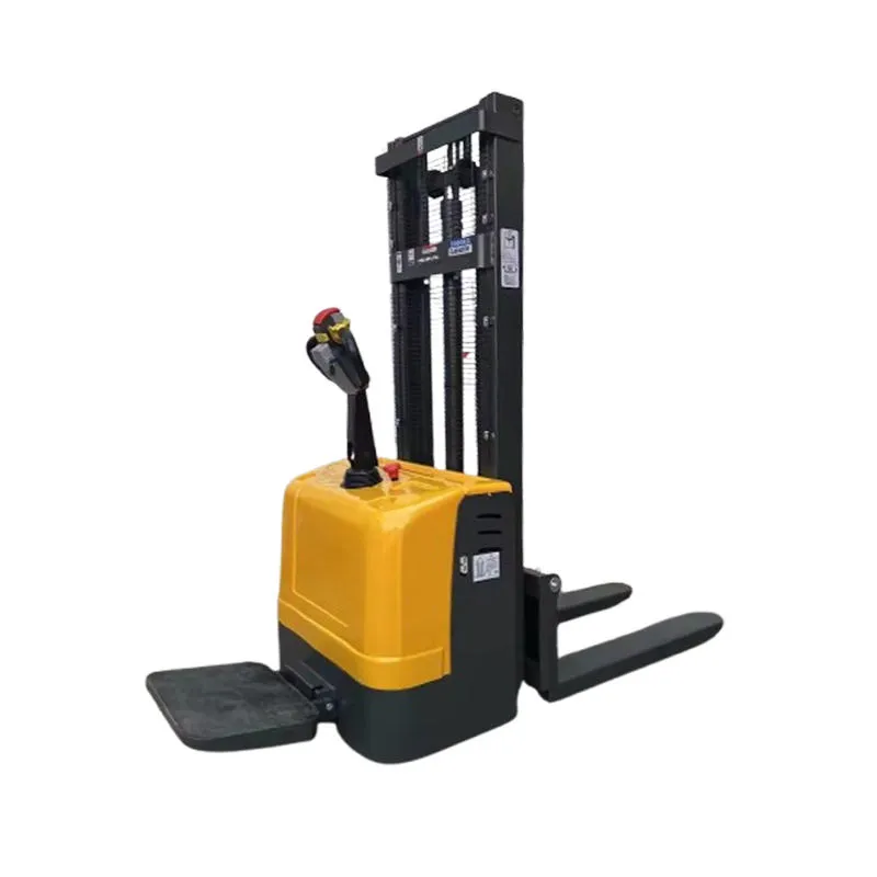 Full Standing Electric Pallet Portable Stacker 1500kg 1.6M 2M Self Lift Stacker All Terrain 2ton Electric Stacker 2 Ton+Stacker Forklift+1 500 mm