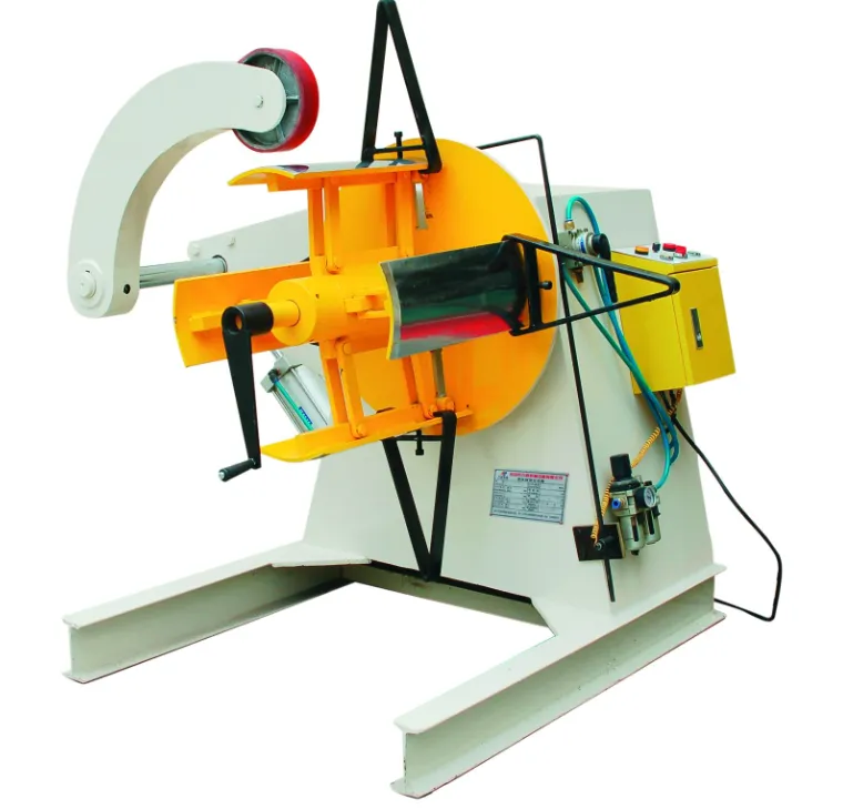 Uncoiler Metal Sheet Opening Machine Manual Decoiler Motor Core High Rigidity Energy Saving Manufacturing Plant Use MT-200