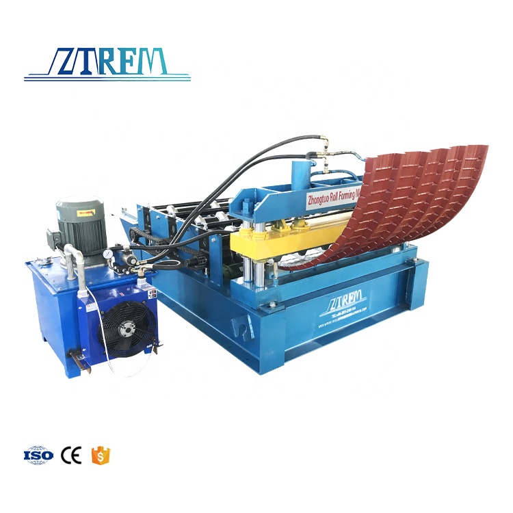 0.3-0.8 mm Steel Ibr Roof Trapezoidal Sheet Bending Forming Machine