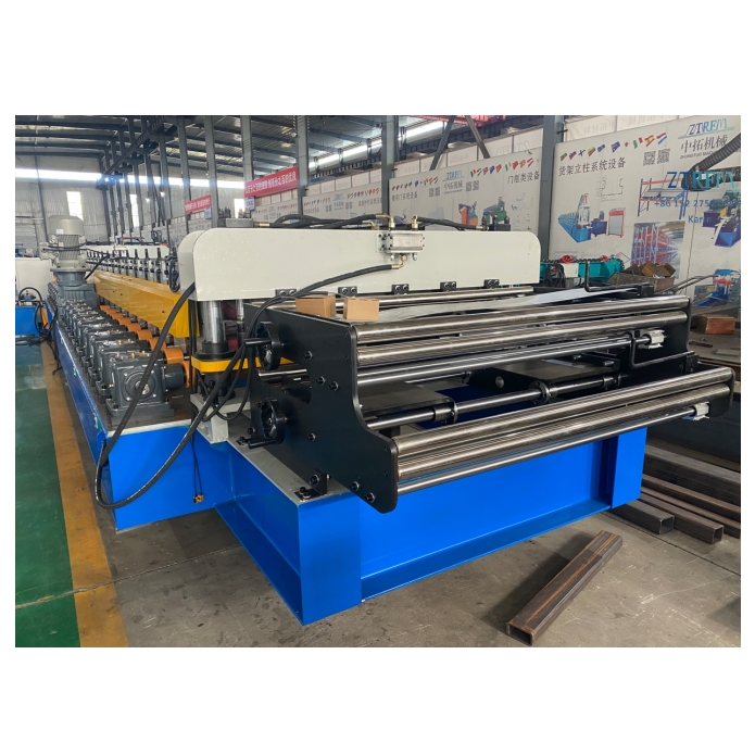 USA Designed High-Level Double Trapezoidal Rib Corrugated Steel Metal Roof Roll Forming Machine Gear Engine Motor Pump Gearbox