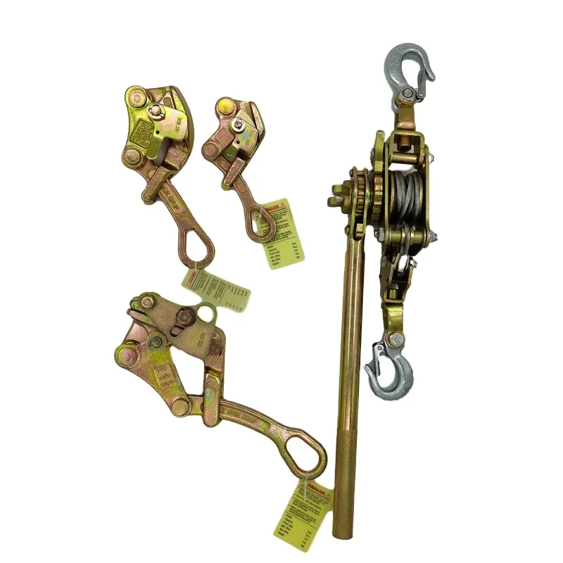Rope & Cable Grips Wire Ratchet Cable Puller 1000 2000 3000 Kgs Self Gripping Clamps Cable Pulling Grip Stainless Steel+12 Ton+2ton