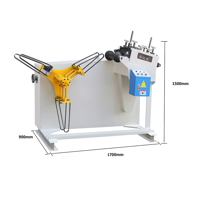 2-in-1 Hydraulic Uncoiler and Straightener Machine for Metal Coils Gear and Motor Core Components