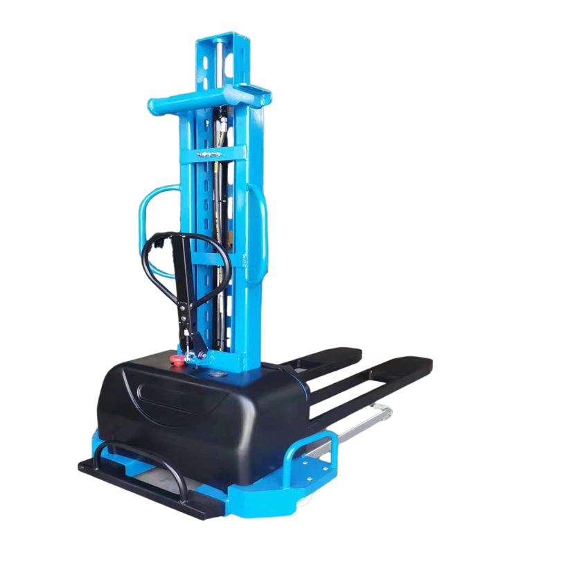 500KG 700KG 1000KG High Load Semi-electric Self-lifting Forklift for Warehouse Use