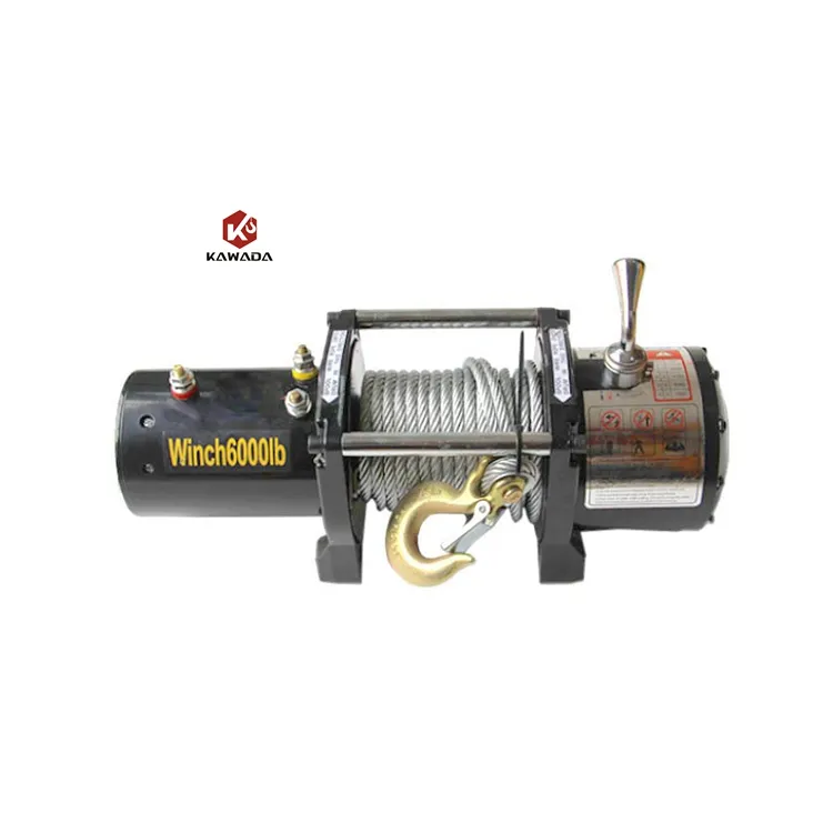 ATV/UTV Electric Car Winch 6000 lb 6000 Lbs 6000lbs 12V 24V 48V Wire Rope Lifting 20 m 10m Small Electric Winch Dc Winches+2000LB(907.18kg)