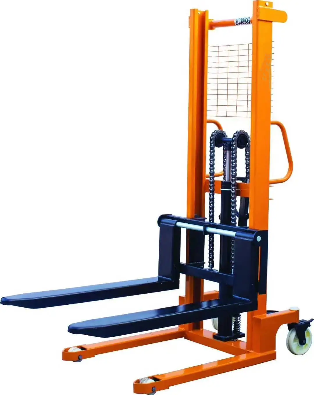 Standard Manual Hydraulic 1.5t Stacker 3 Ton Hand Pallet Manual Self Loading Stacker CTY-03+1 600 mm+3 Ton