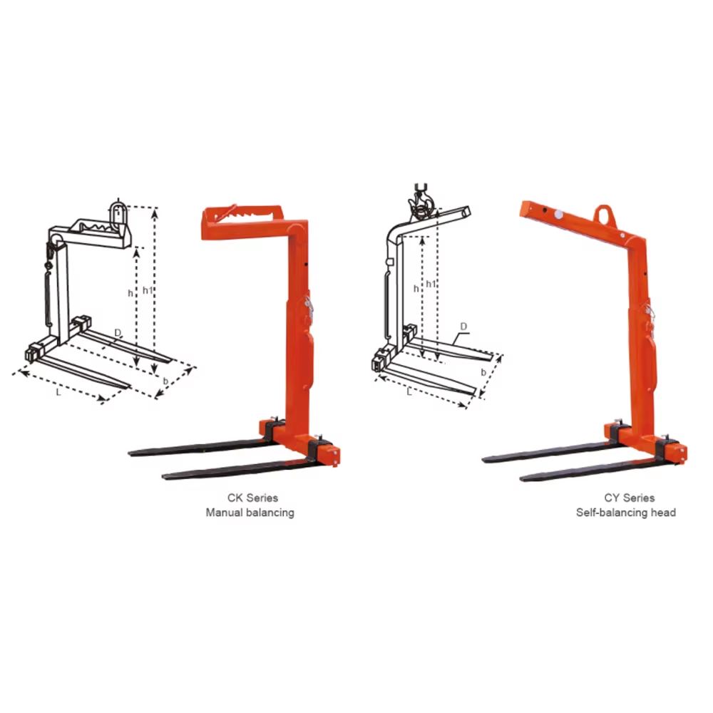 2ton 3ton Adjust Fork Crane Pallet Overhead Fork Pallet Lifter Crane Pallet Lifter Loading Lifter Handle Jib Forklift Crane