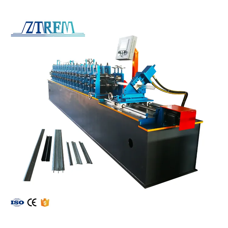 ZTRFM CZ Purlin Roll Forming Machine PLC Controlled Motor & Engine Core Components Factory Direct Sale 0-45 m/min