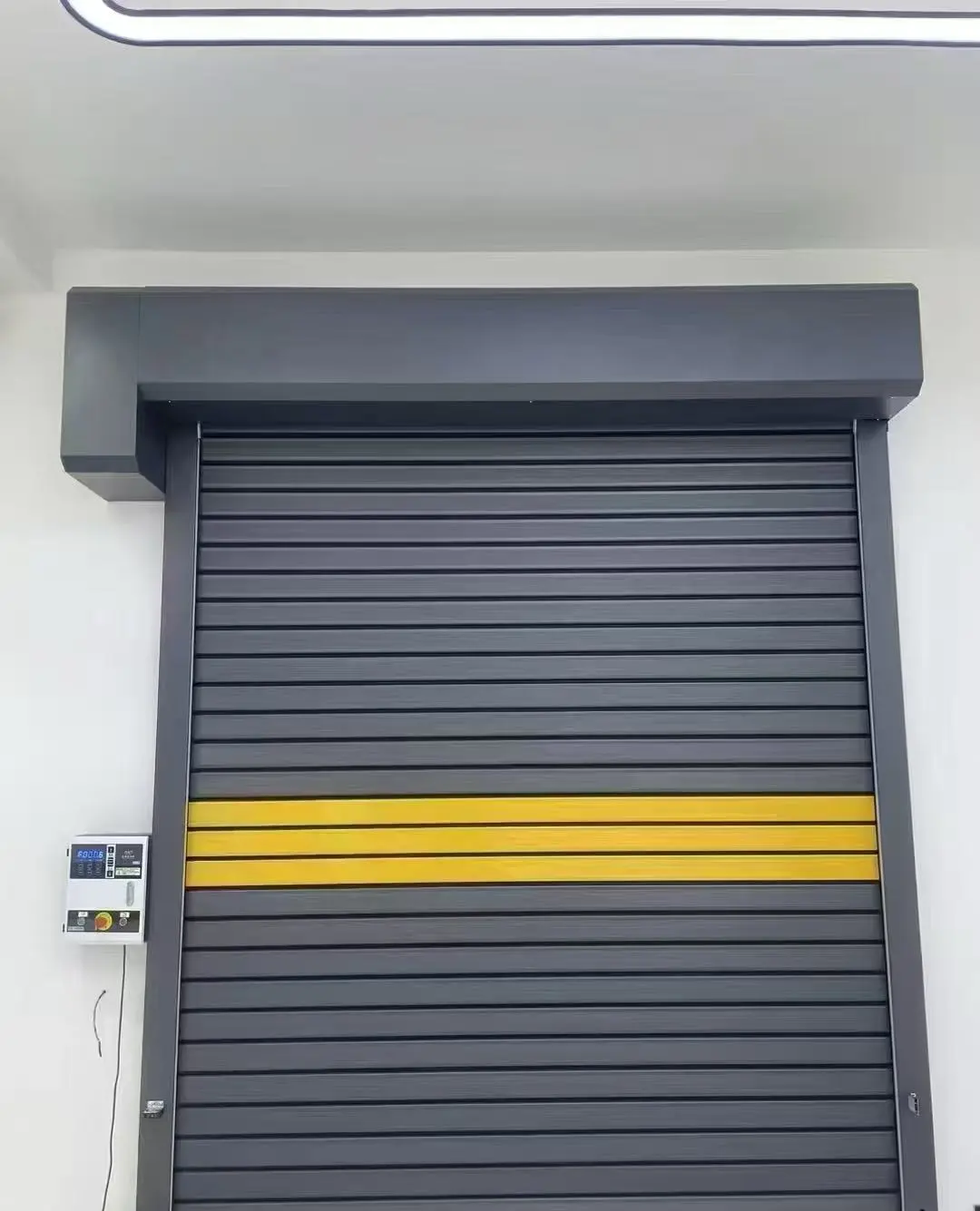 Factory Direct Delivery of High-Speed Modern Aluminum Alloy Finished Rolling Shutter Garage Doors Blue