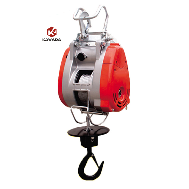 Single Phase 110V 220V 300kg 500kg Electric Rope Hoist Crane 2 Tons Small Mini Electric Hoist Winch High Quality Winch
