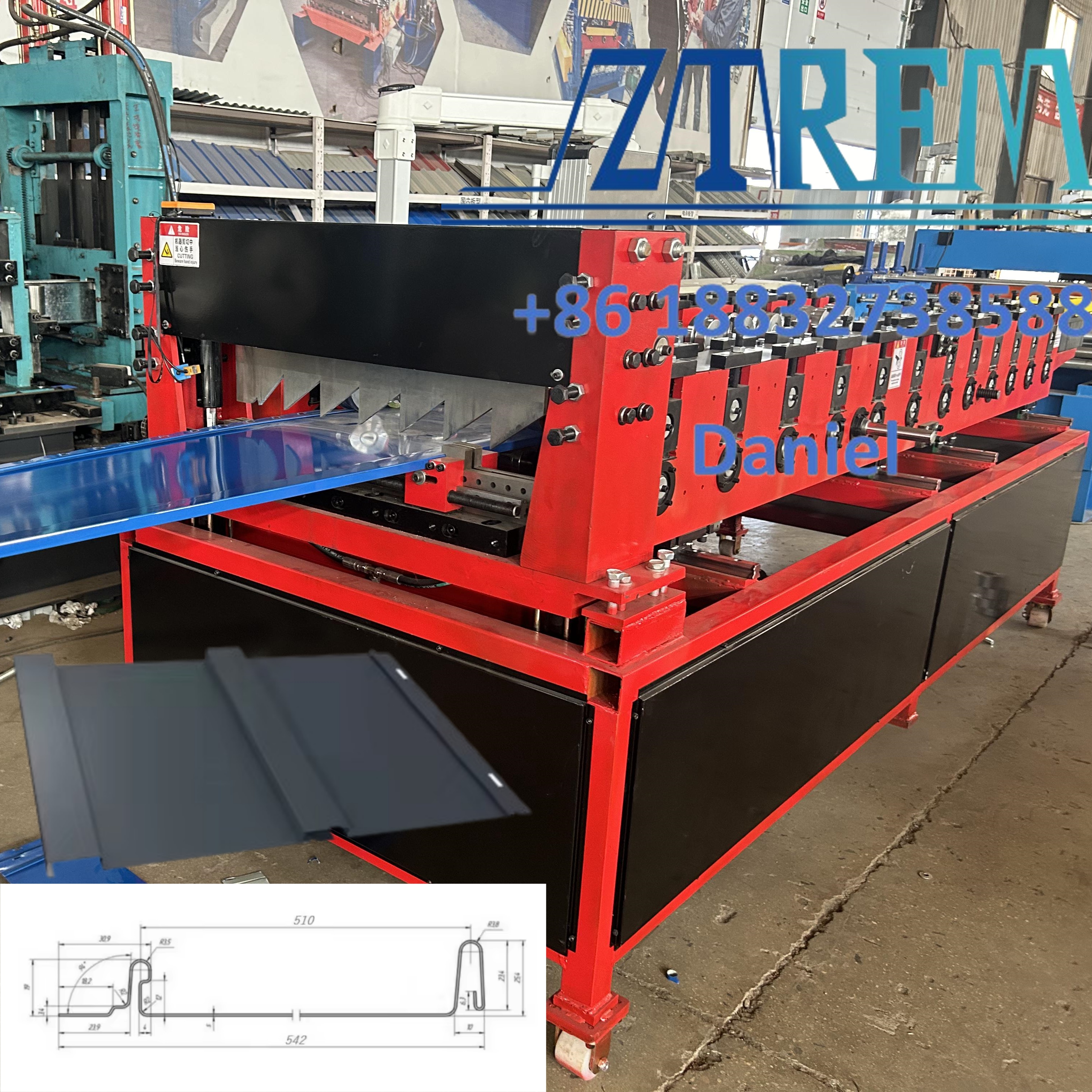 Portable Standing Seam Machine Roof Tile Machine Roll Forming Machine