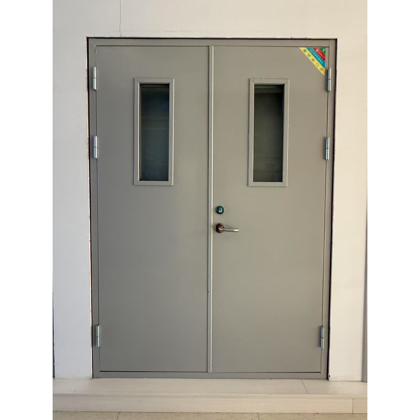 Factory Fireproof Security Steel Door Residential Metal Insulated Fireproof Door