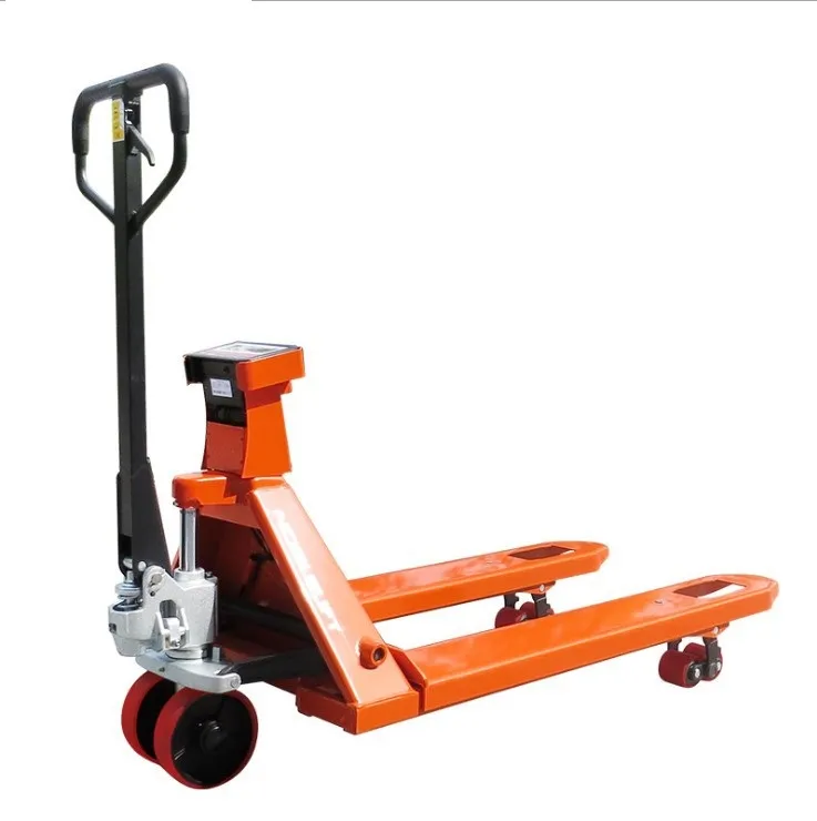 1~5 Ton Heavy Duty Hand Pallet Truck Jack with Electronic Scale All Terrain Pallet Jack 2t Light Weight Pallet Jack JT-2.0T+200mm+3 Ton