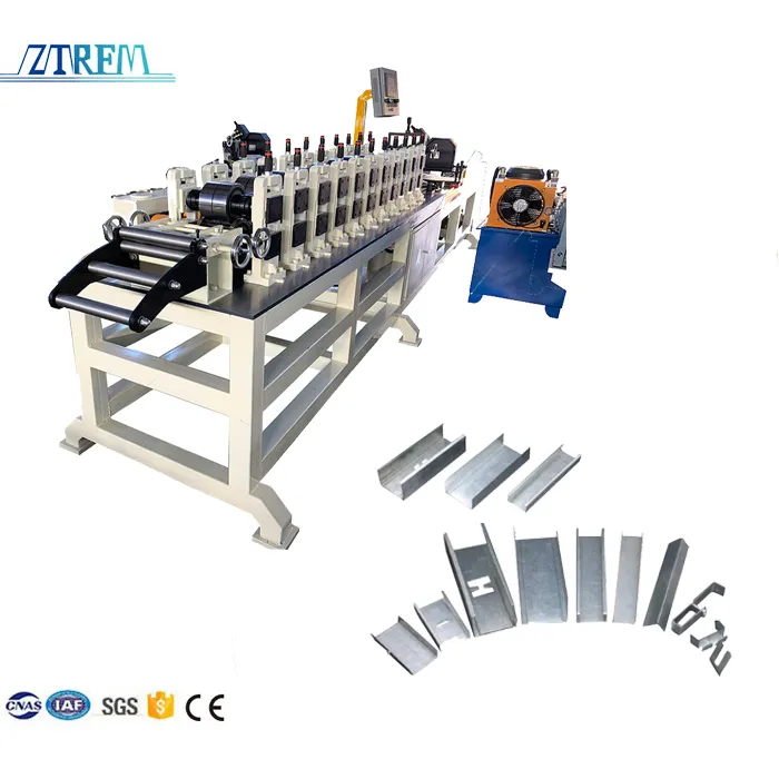 Full Automatic Suspended Ceilings Furring Channel Hat Channel C U Channel Roll Forming Machine 10kw